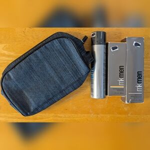 New Mary Kay 3 pc. MKMen Skin Care Regimen Bundle With Free Grooming Bag